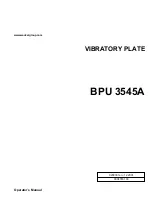 Preview for 1 page of Wacker Neuson BPU 3545A Operator'S Manual