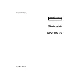 Wacker Neuson DPU 100-70 Operator'S Manual preview