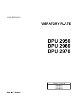 Wacker Neuson DPU 2950 Operator'S Manual preview