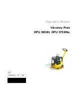 Wacker Neuson DPU 3050H Operator'S Manual preview