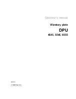 Предварительный просмотр 1 страницы Wacker Neuson DPU 4545 Operator'S Manual