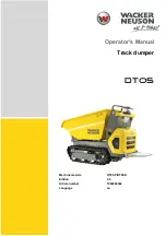 Wacker Neuson DT05 Operator'S Manual preview