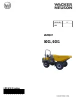 Preview for 1 page of Wacker Neuson Dumper 5001 Operator'S Manual