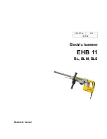 Wacker Neuson EHB 11 BLS Operator'S Manual preview