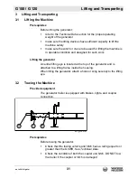 Предварительный просмотр 31 страницы Wacker Neuson G 100 Operator'S Manual