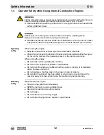 Preview for 12 page of Wacker Neuson G 14 Operator'S Manual