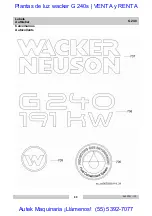 Preview for 80 page of Wacker Neuson G 240 Parts Book