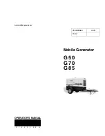 Preview for 1 page of Wacker Neuson G70 Operator'S Manual