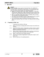 Preview for 21 page of Wacker Neuson GP 5600A Operator'S Manual