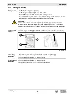 Preview for 29 page of Wacker Neuson GPi 1700 Operator'S Manual