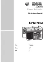 Preview for 67 page of Wacker Neuson GPS9700A Operator'S Manual