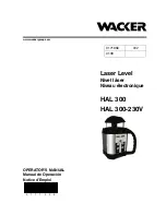 Wacker Neuson HAL 300 Operator'S Manual preview