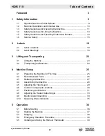 Preview for 7 page of Wacker Neuson HDR115 Operator'S Manual