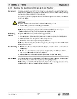 Preview for 37 page of Wacker Neuson HI 400 HD D Operator'S Manual