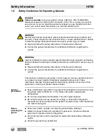 Preview for 18 page of Wacker Neuson HI750 Series Operator'S Manual