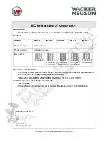 Preview for 61 page of Wacker Neuson IRFU Series Operator'S Manual