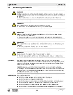 Preview for 32 page of Wacker Neuson LTN6L-V Operator'S Manual