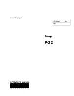 Preview for 1 page of Wacker Neuson PG 2 Operator'S Manual