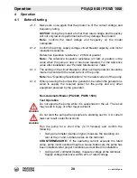 Preview for 20 page of Wacker Neuson PS2 800 Operator'S Manual