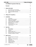 Preview for 7 page of Wacker Neuson PST2 400 Operator'S Manual