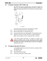 Preview for 27 page of Wacker Neuson PST2 400 Operator'S Manual