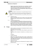 Preview for 29 page of Wacker Neuson PST2 400 Operator'S Manual