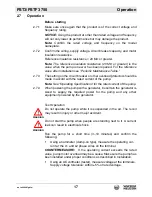 Preview for 17 page of Wacker Neuson PST3 750 Operator'S Manual