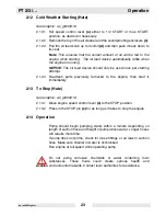 Preview for 23 page of Wacker Neuson PT 3A Operator'S Manual