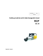 Wacker Neuson RCP 20 Operator'S Manual preview