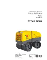 Preview for 1 page of Wacker Neuson RTLx-SC3 Operator'S Manual