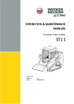 Wacker Neuson ST11 Operation & Maintenance Manual preview