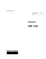 Wacker Neuson VPR 1330 Operator'S Manual preview