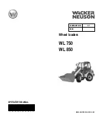 Wacker Neuson WL 750 Operator'S Manual preview