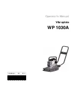 Preview for 1 page of Wacker Neuson WP 1030A Operator'S Manual