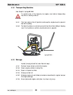 Preview for 30 page of Wacker Neuson WP 1030A Operator'S Manual