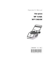 Предварительный просмотр 1 страницы Wacker Neuson WP 1540A Operator'S Manual