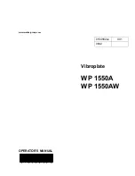 Предварительный просмотр 1 страницы Wacker Neuson WP 1550A Operator'S Manual