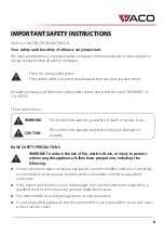 Preview for 6 page of WACO VC3504 User Manual