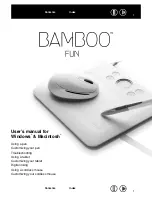 Preview for 1 page of Wacom Bamboo Fun User Manual