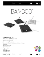 Предварительный просмотр 1 страницы Wacom Bamboo Pen CTL-460 User Manual