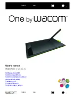 Wacom CTH-471 User Manual preview