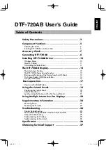 Wacom DTF-720AB User Manual preview