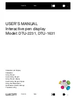 Wacom DTU-1631 User Manual preview