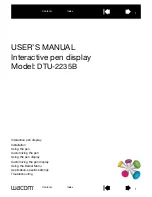 Предварительный просмотр 1 страницы Wacom DTU-2235B User Manual