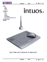 Preview for 1 page of Wacom Intuos3 12x19 User Manual