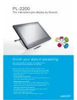 Wacom PL-2200 Datasheet preview