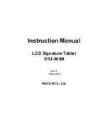 Preview for 1 page of Wacom STU-500B Instruction Manual