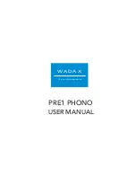 Wadax PRE1 Phono User Manual предпросмотр