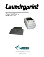 Предварительный просмотр 1 страницы WADER Laundryprint Operator'S Manual