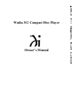 Wadia 302 Owner'S Manual preview